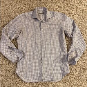 Canali Blue Casual Button Down Shirt size 41/16